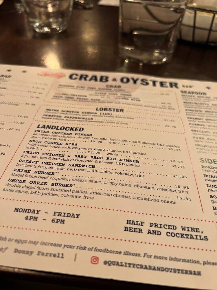 Oyster Bah - Chicago, IL menu_pic