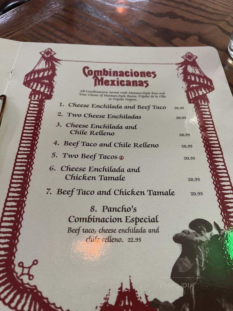 Pancho's - Las Vegas, NV menu_pic