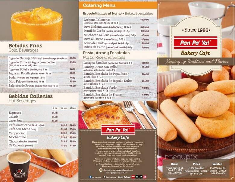 Pan pa ya bakery doral - Doral, FL menu_pic