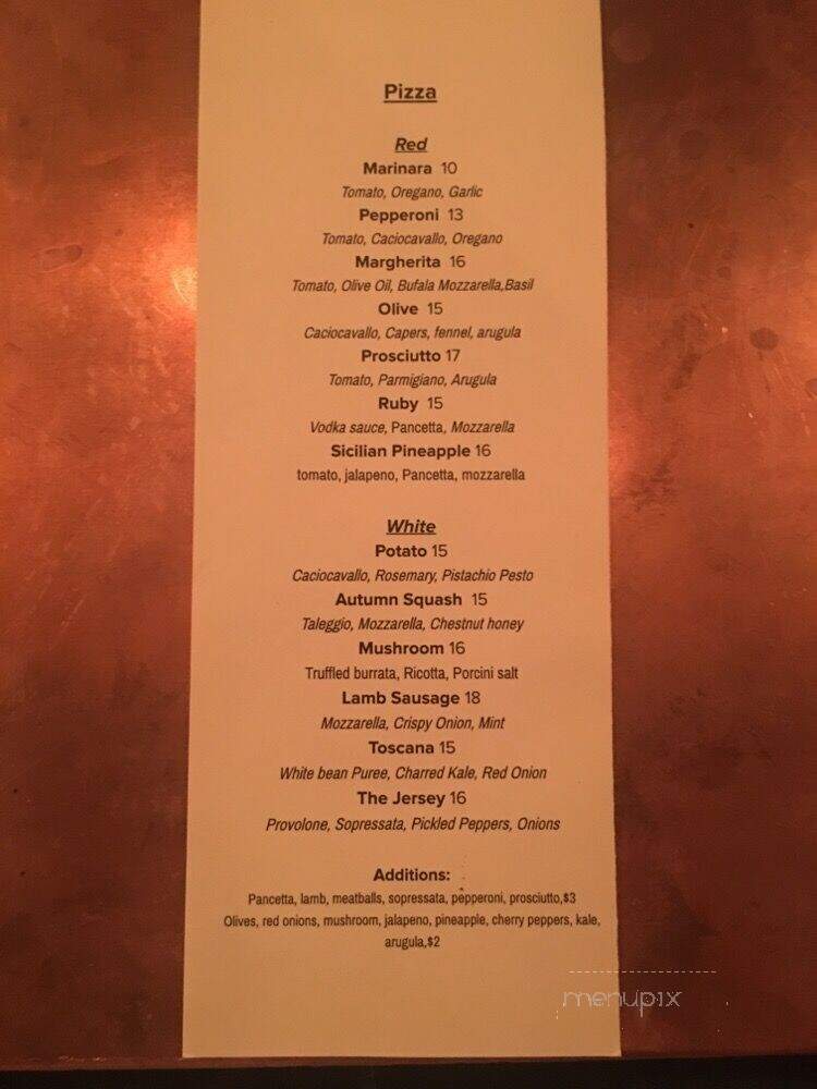 Parkside - Brooklyn, NY menu_pic