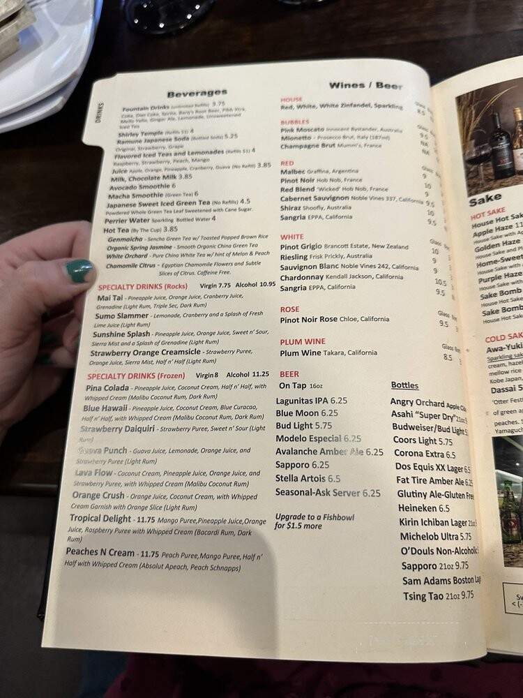 Sakura Hibachi & Sushi - Aurora, CO menu_pic