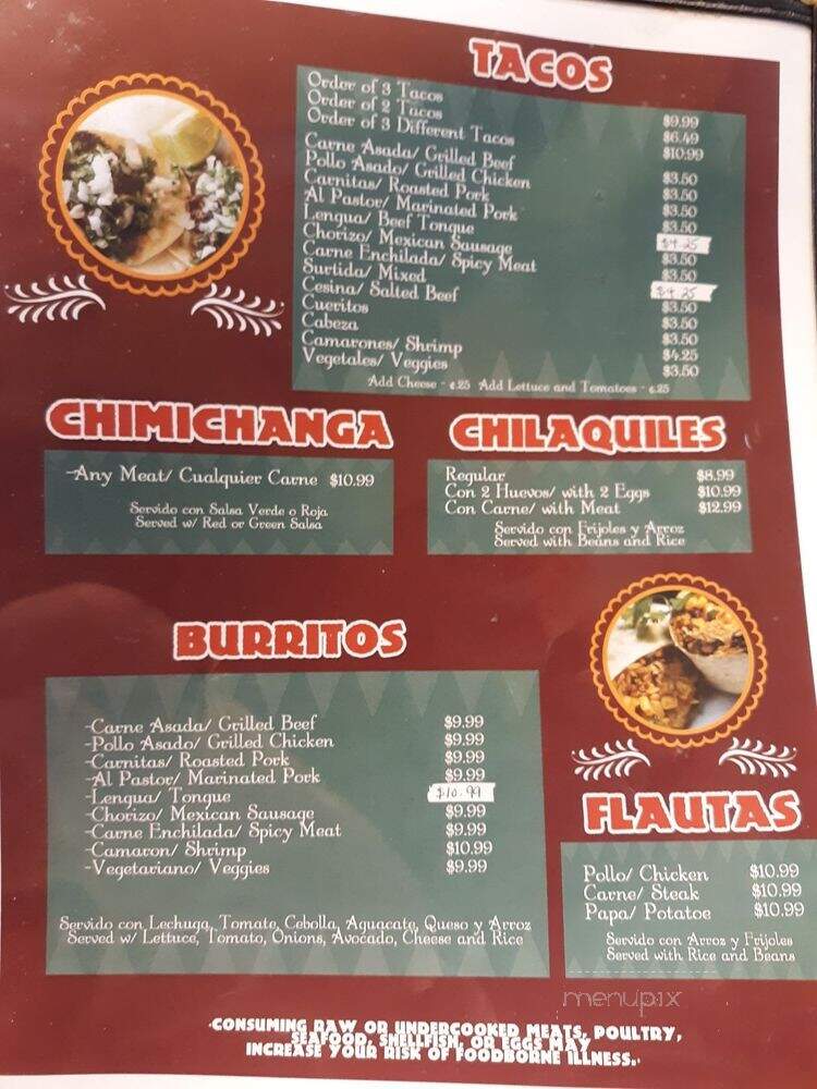 San Antonio Mexican Cuisine - Hatfield, PA menu_pic