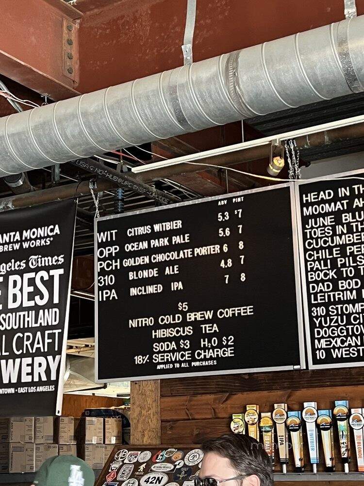 Santa Monica Brew Works - Santa Monica, CA menu_pic