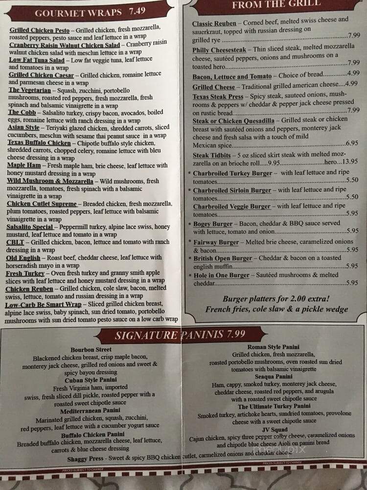 Seaqua Deli - Patchogue, NY menu_pic