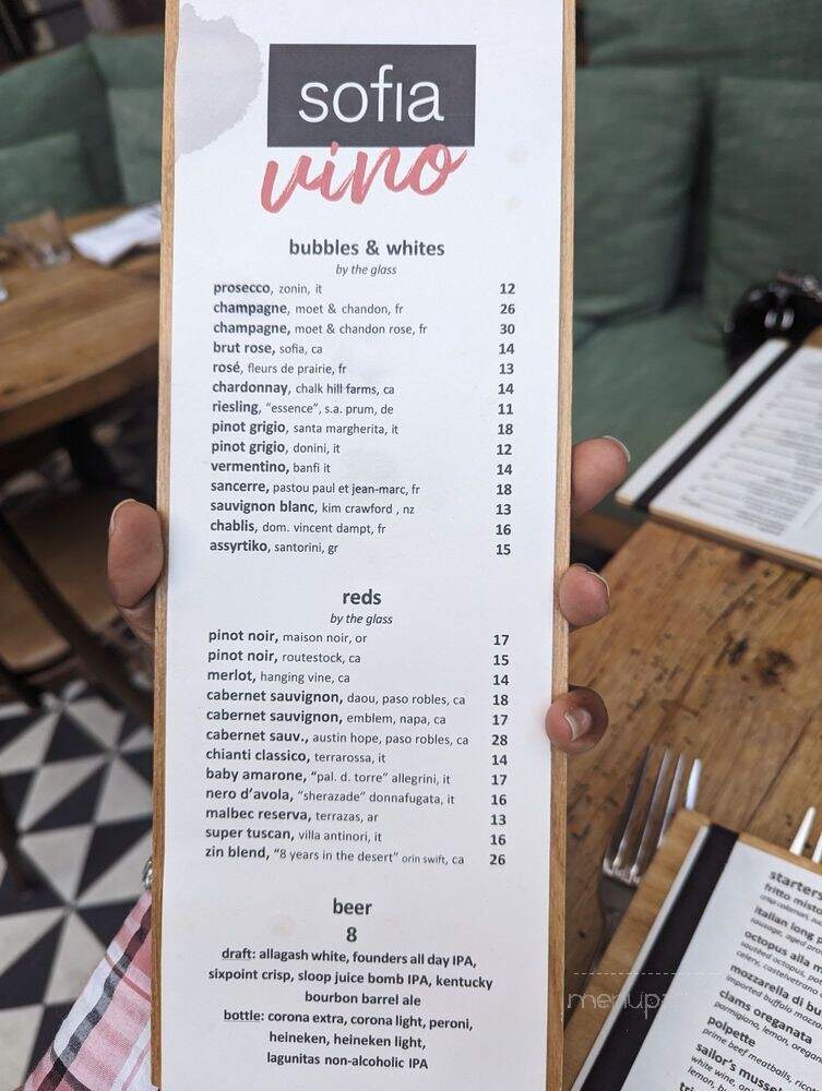 Sofia - Englewood, NJ menu_pic