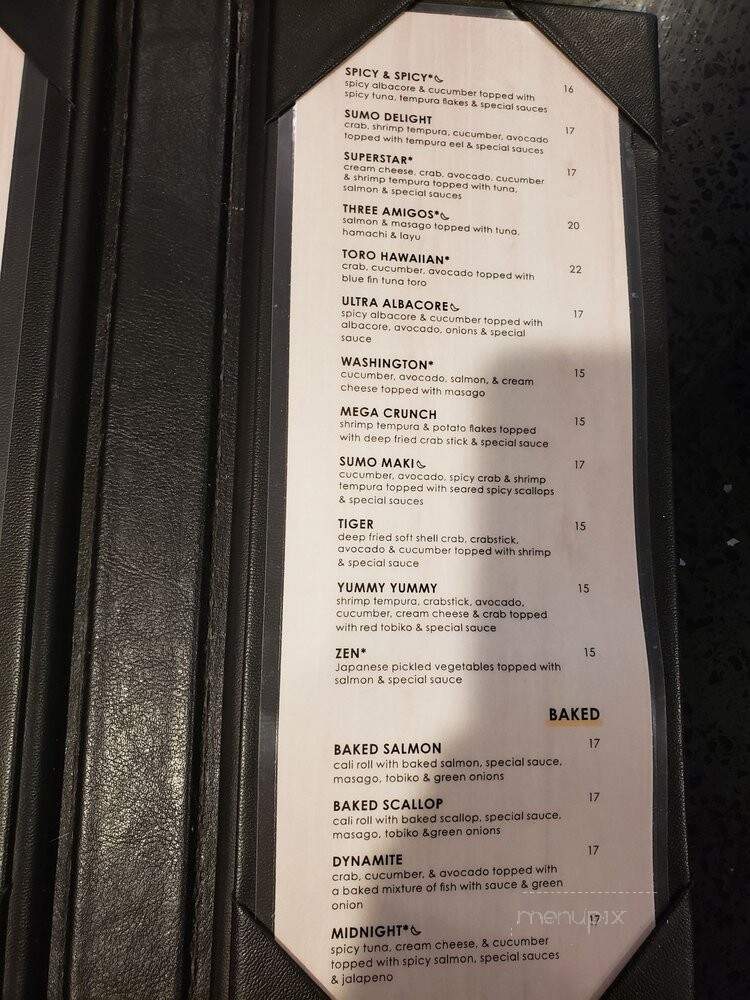 Sumo Sushi - Maple Valley, WA menu_pic