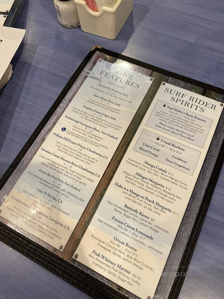 Surf Rider - Virginia Beach, VA menu_pic