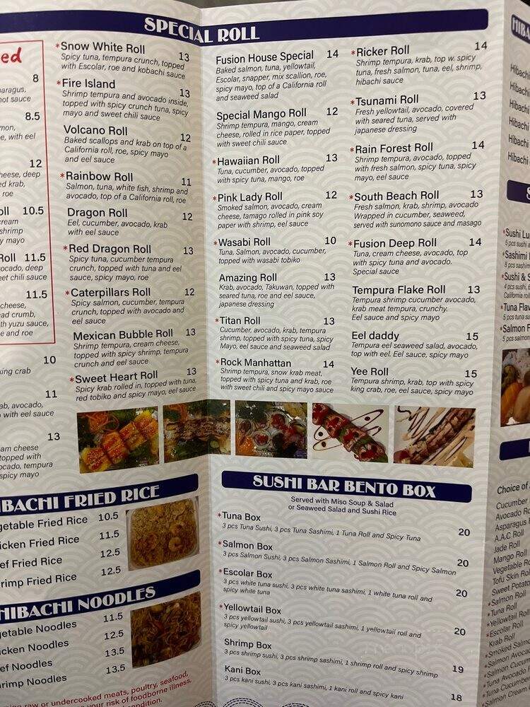 Sushi Yee - Jacksonville, FL menu_pic