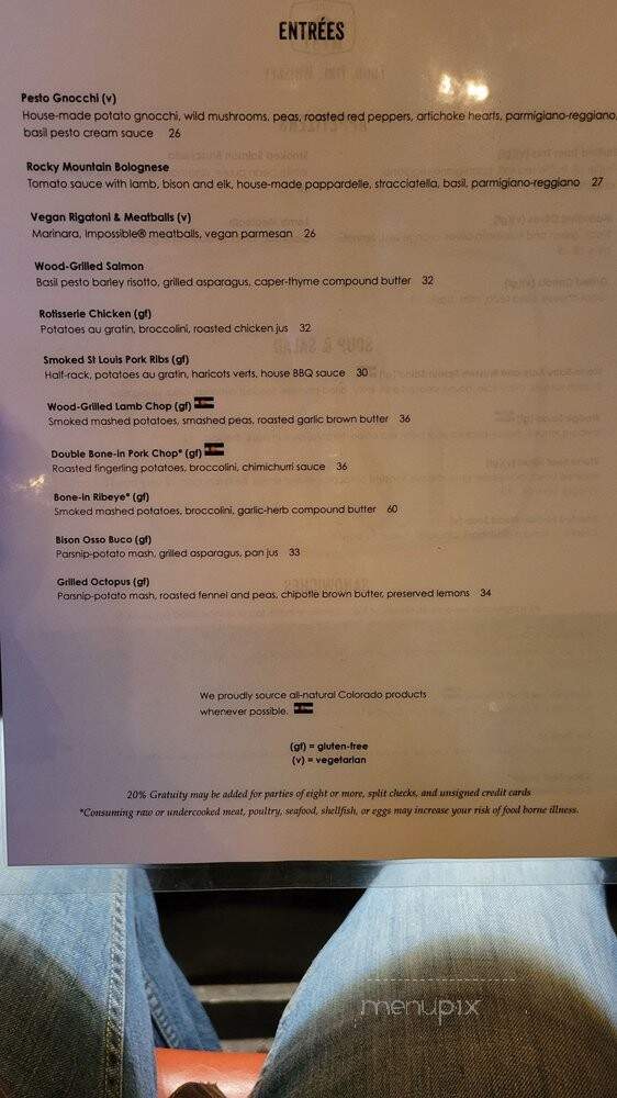 Tavern West - Frisco, CO menu_pic
