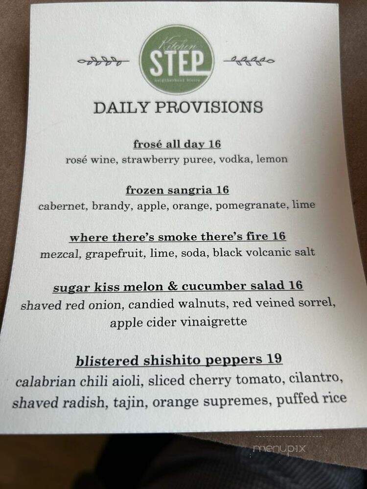 The Kitchen Step - Jersey City, NJ menu_pic