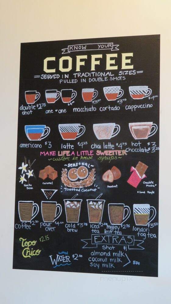 Two Hands Coffee - Austin, TX menu_pic