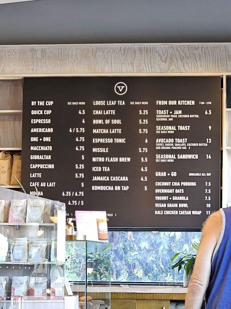 Verve Coffee Roasters - Los Angeles, CA menu_pic