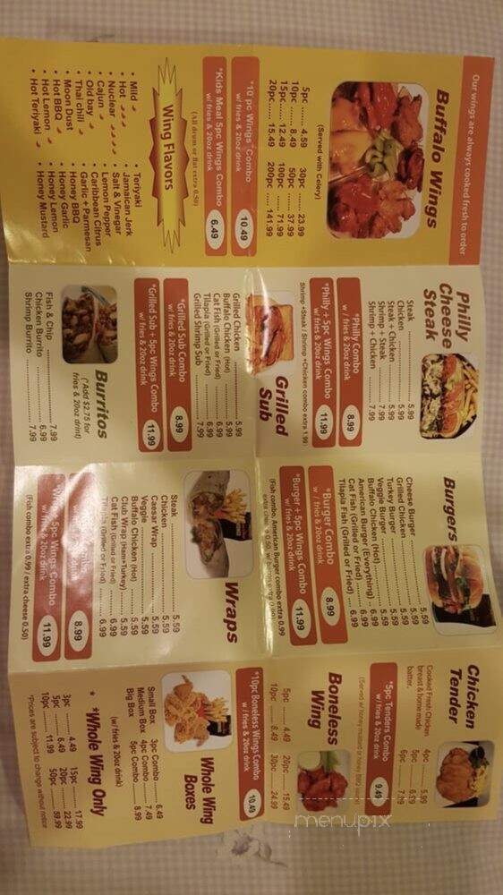americas best wings laurel - Laurel, MD menu_pic