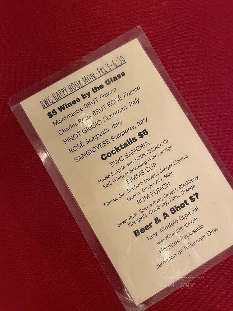 Bayou Wine Garden - New Orleans, LA menu_pic