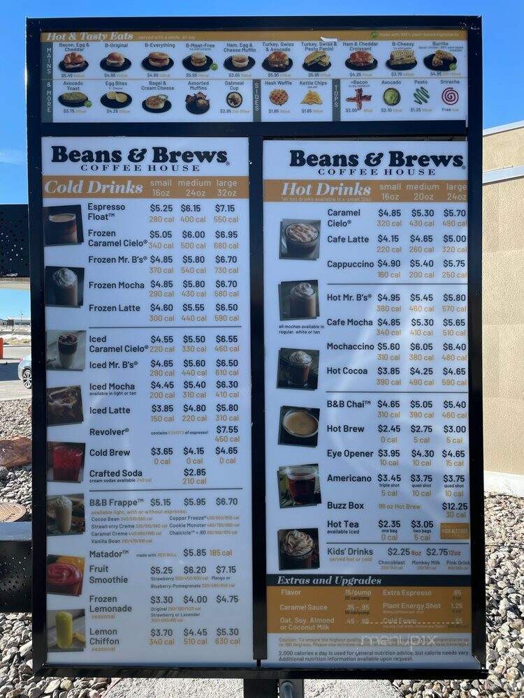 Beans & Brews - Tonopah, NV menu_pic