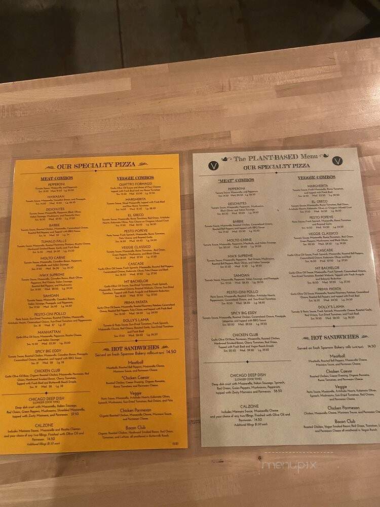 Bend Pizza Kitchen - Bend, OR menu_pic