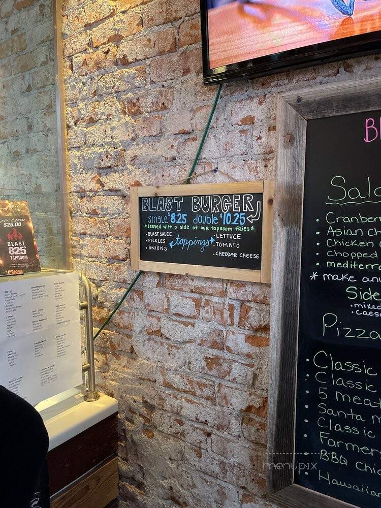 Blast 825 Taproom - San Luis Obispo, CA menu_pic
