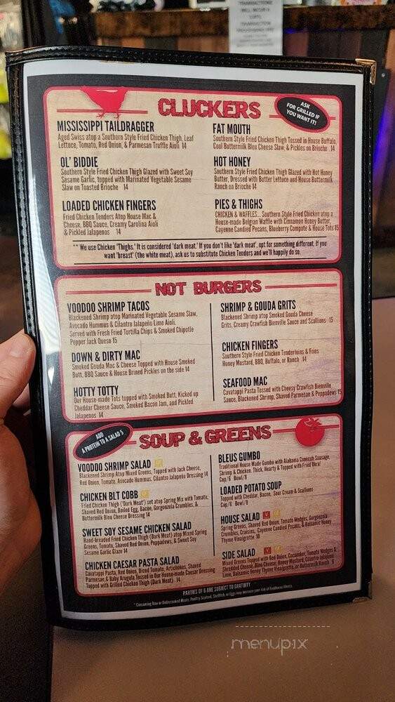 Bleus Burger - Foley, AL menu_pic