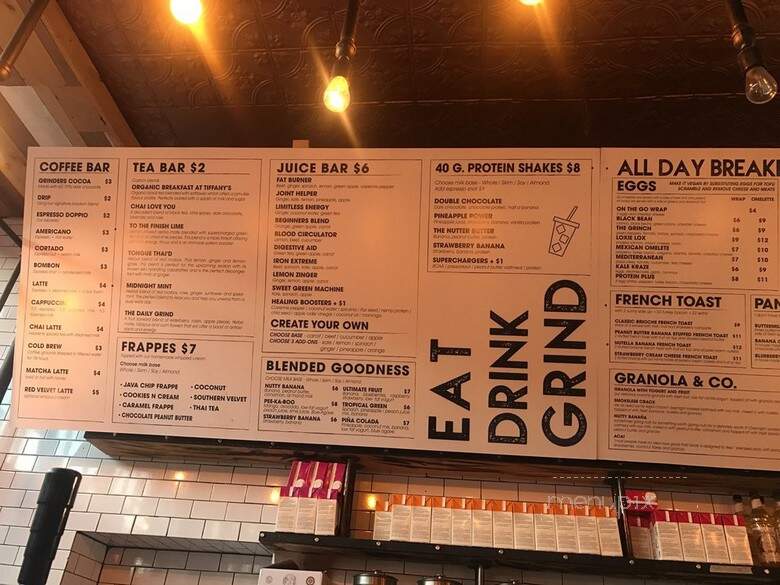 Cocoa Grinder - Brooklyn, NY menu_pic