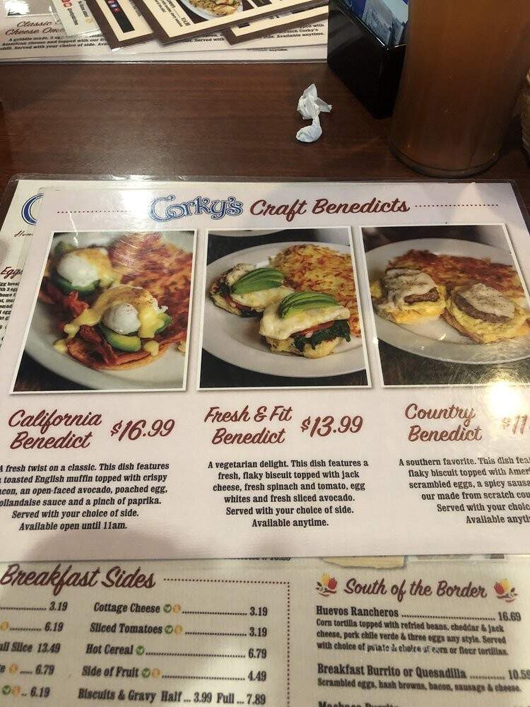 Corky's Homestyle Kitchen and Bakery - Pomona, CA menu_pic