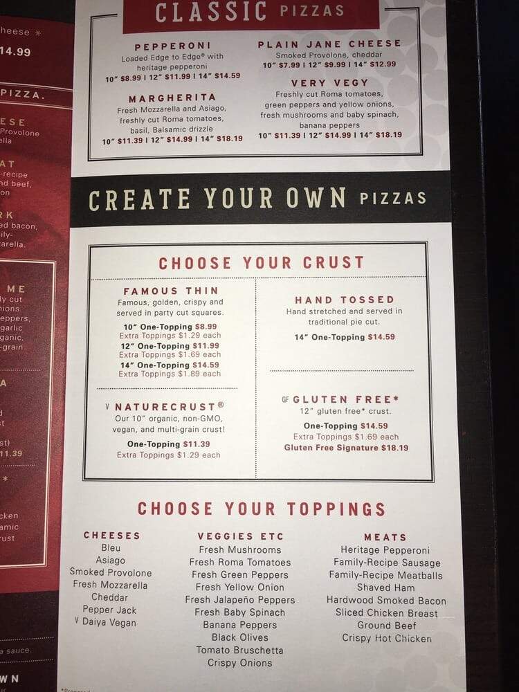 Donatos Midtown - Nashville, TN menu_pic