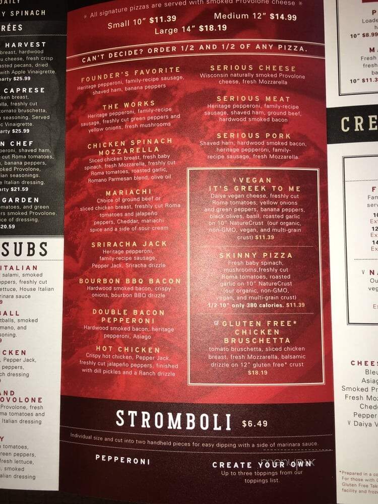 Donatos Midtown - Nashville, TN menu_pic