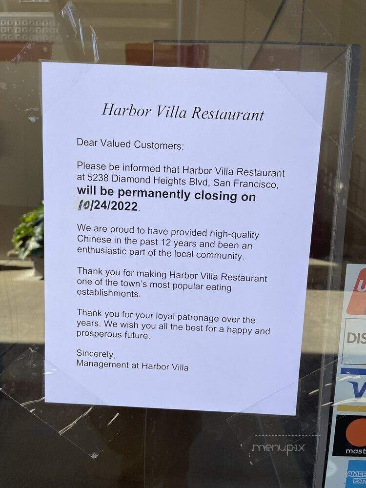 Harbor Villa Restaurant - San Francisco, CA