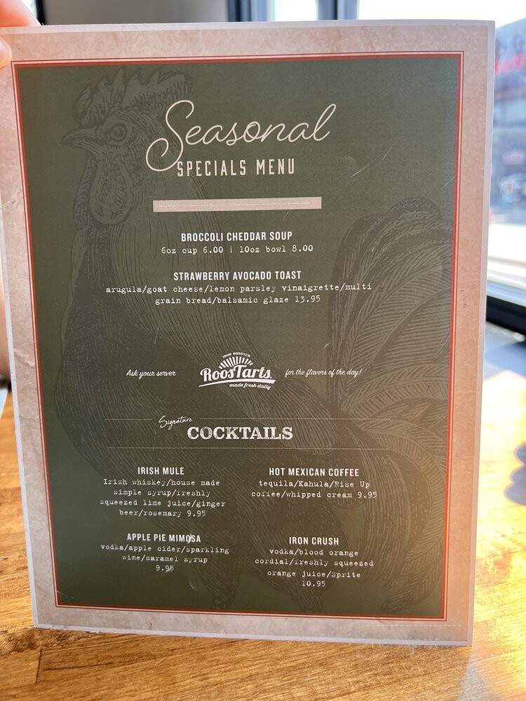Iron Rooster - Baltimore, MD menu_pic