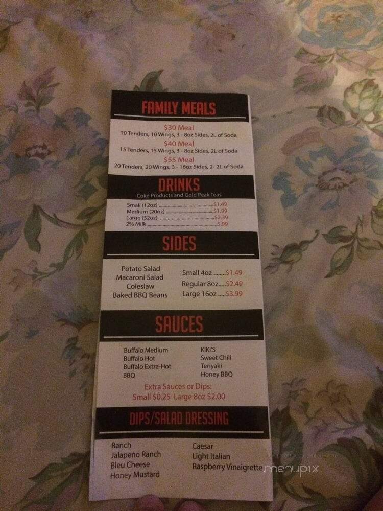 Kiki's Chicken Place - Sacramento, CA menu_pic