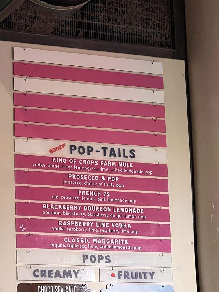 King of Pops Bar & Good Grub - Atlanta, GA menu_pic