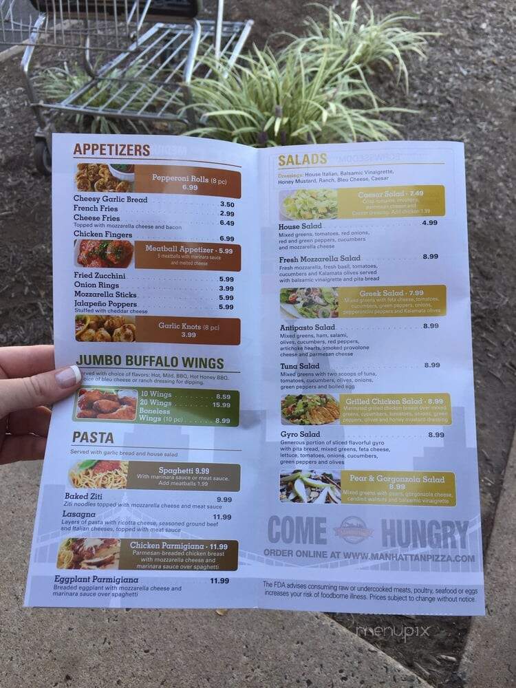 Manhattan Pizza - Warrenton, VA menu_pic