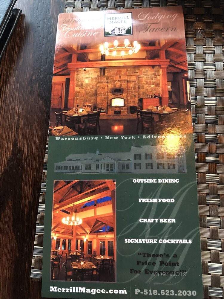 Merrill McGee Inn - Warrensburg, NY menu_pic