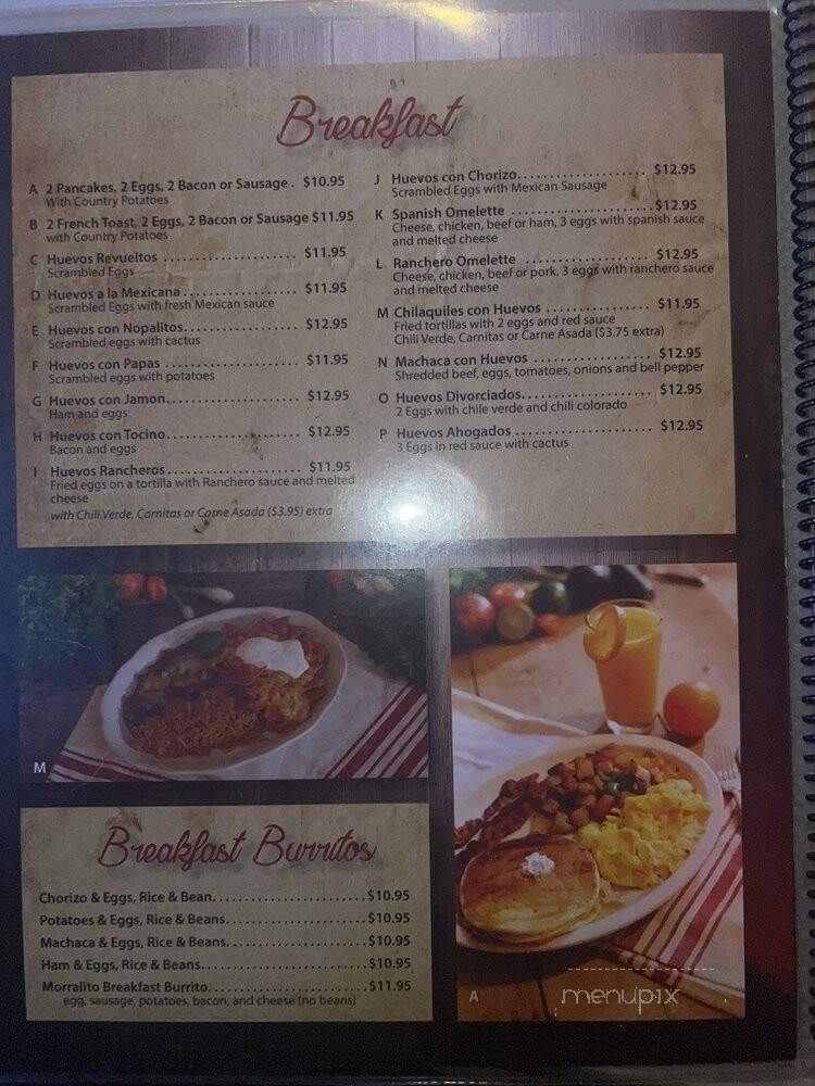 Morralito Mexican Grill - Duarte, CA menu_pic