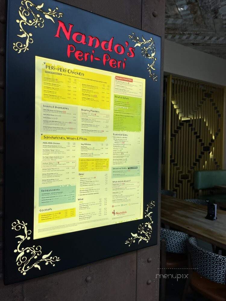 Nando's Peri-Peri - Wheaton, MD menu_pic