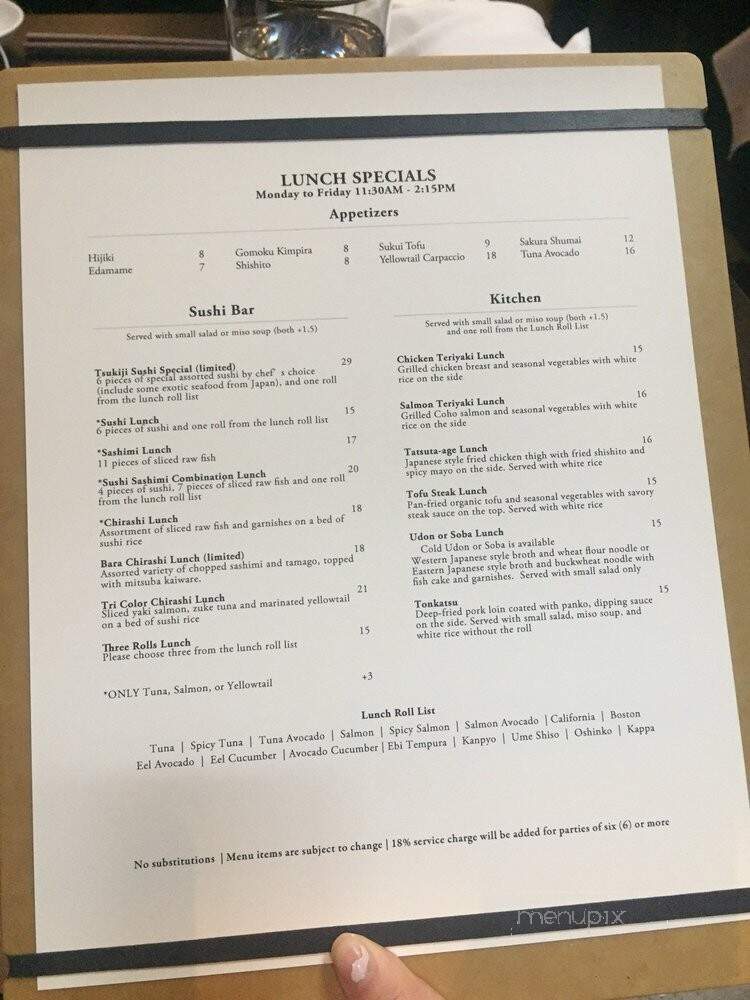 Nare Sushi - New York, NY menu_pic