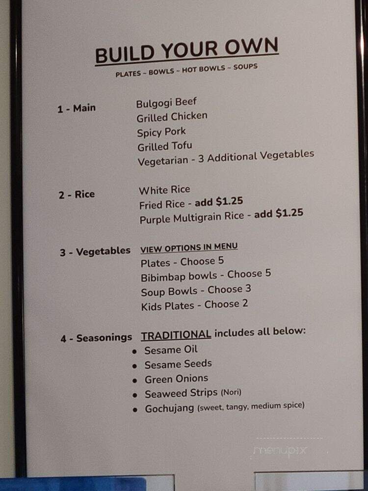OMONI Fresh Fast Korean Grill - Carmel, IN menu_pic