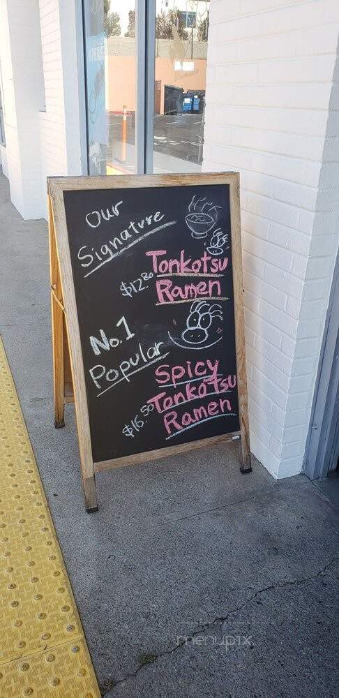 Palms Ramen Yumeya - Los Angeles, CA menu_pic