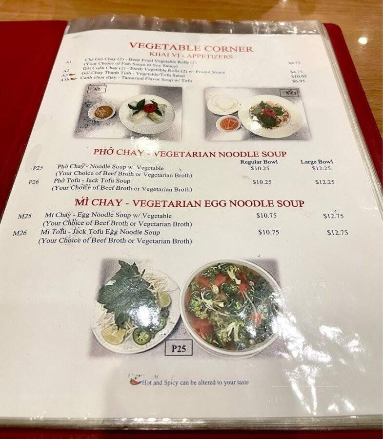 Pho Dulles 75 - Herndon, VA menu_pic