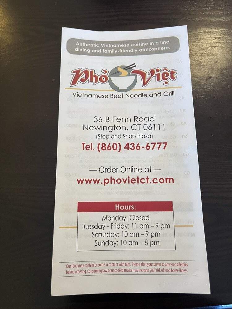 Pho Viet - Newington, CT