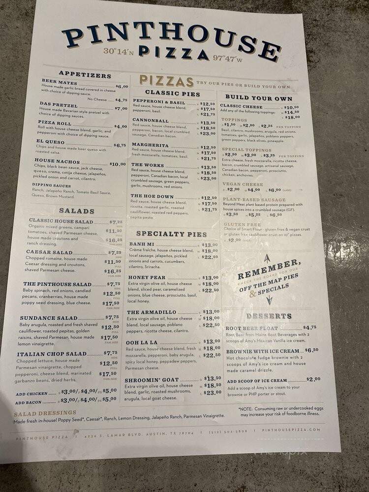 Pinthouse Pizza - Austin, TX