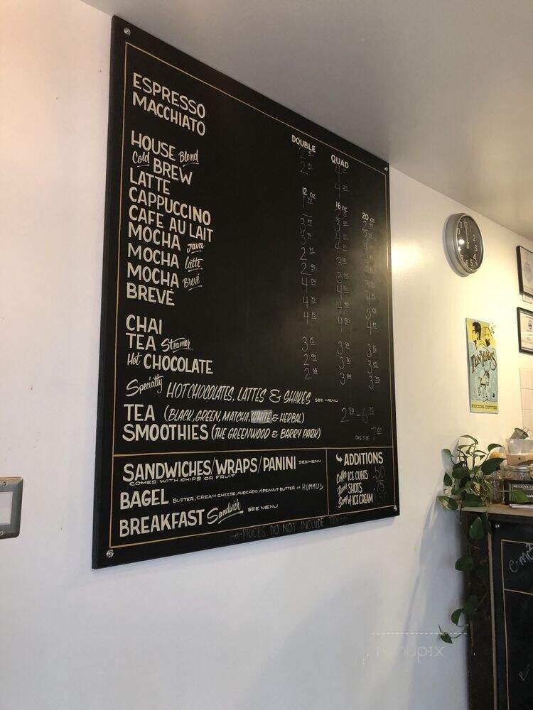Recess Coffee - Syracuse, NY menu_pic