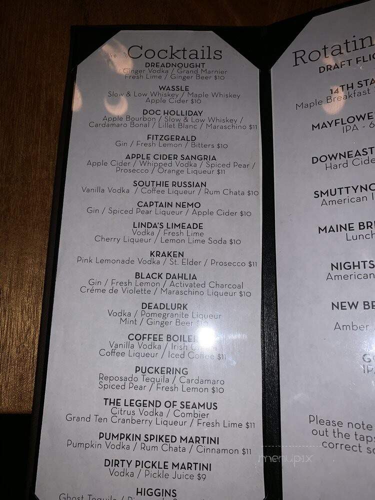 Sixth Gear Cask & Kitchen - South Boston, MA menu_pic