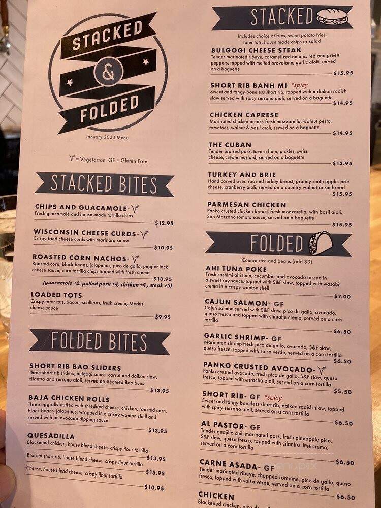 Stacked & Folded - Winnetka, IL menu_pic