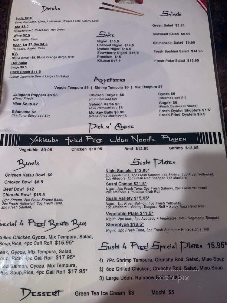 Sushi4Reel - Oceanside, CA menu_pic