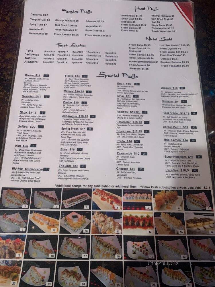 Sushi4Reel - Oceanside, CA menu_pic