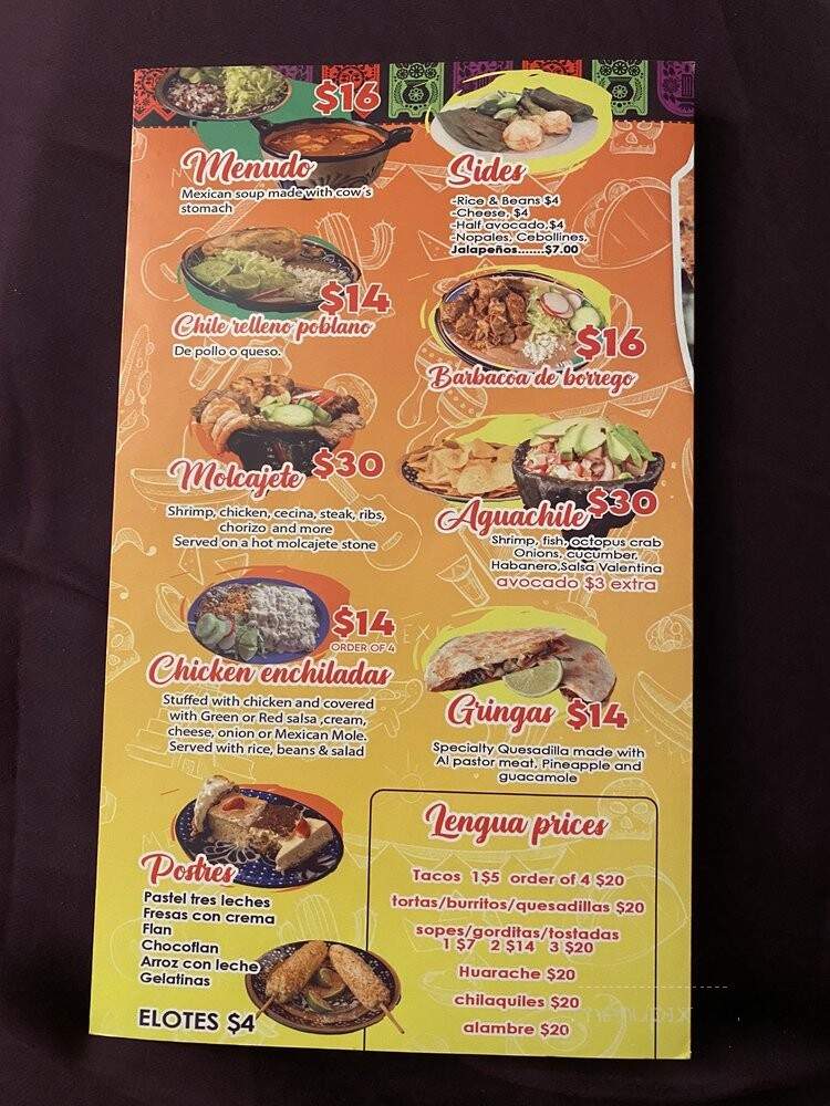 Taqueria Los Primos - Laurel, MD menu_pic