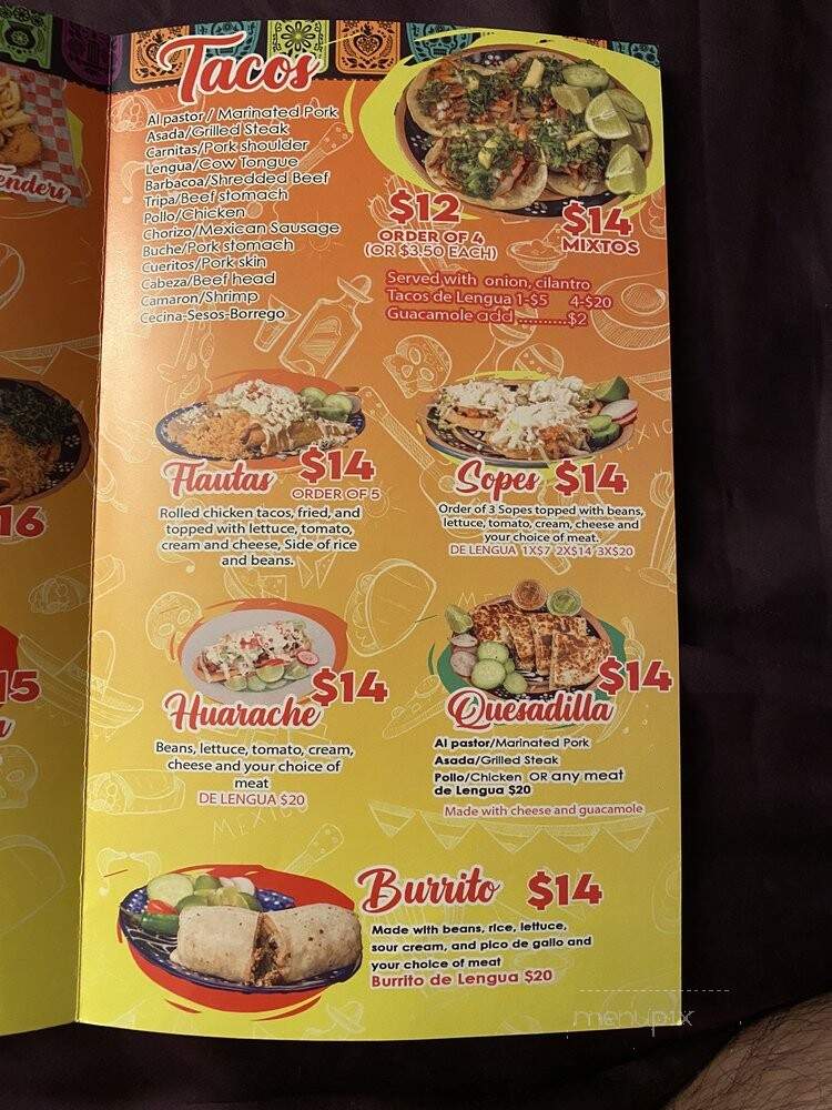 Taqueria Los Primos - Laurel, MD menu_pic