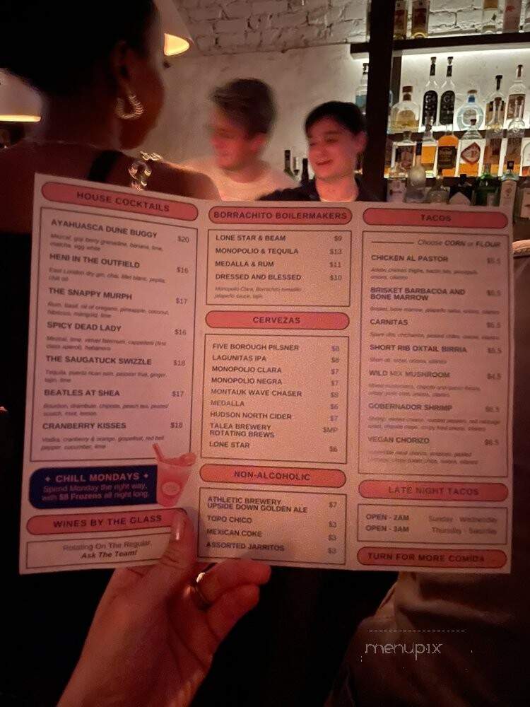 The Garret - New York, NY menu_pic