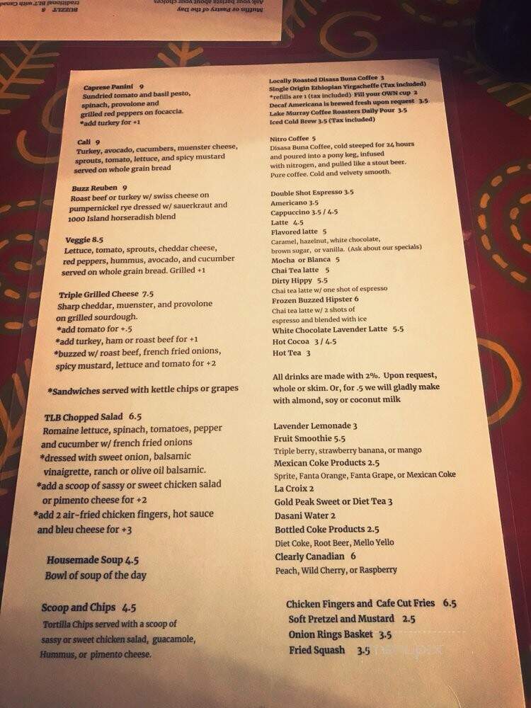 The Local Buzz - Columbia, SC menu_pic
