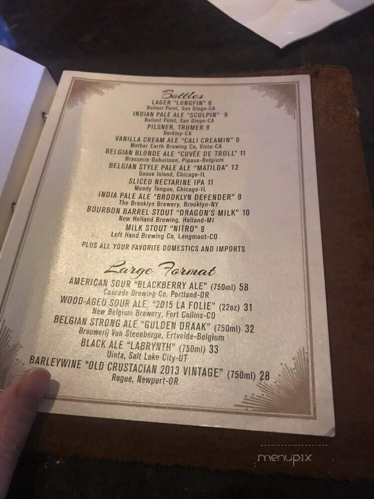 The Parlor Lounge - Las Vegas, NV menu_pic